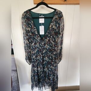 Elena Baldi Silk Blend Midi Dress